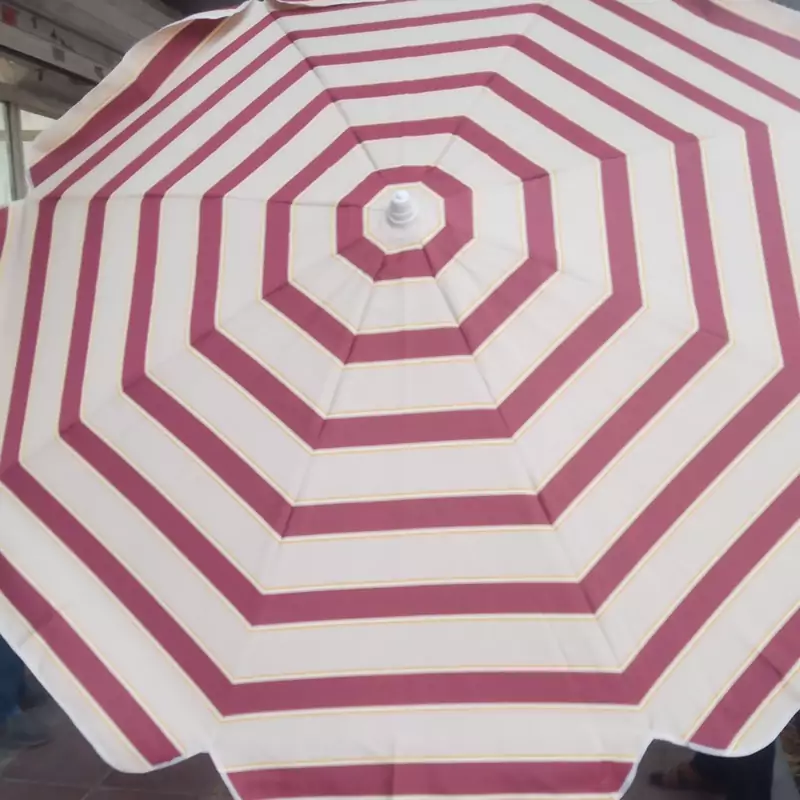 چتر سایبان تا شو قطر 250 سانت از جنس برزنت نانو ضد آب با پایه و لوله آهنی