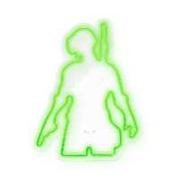 چراغ دیواری نئون دیزاین طرح Pubg-GL_GR