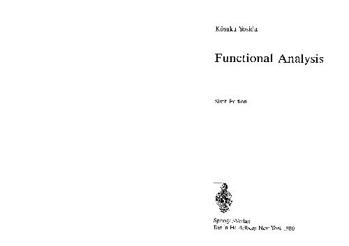 خرید و دانلود نسخه کامل کتاب Functional Analysis