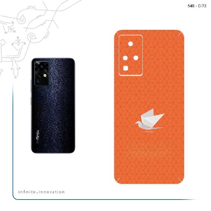 برچسب پوششی ماهوت مدل Minimalist origami bird مناسب برای گوشی موبایل اینفینیکس Zero X