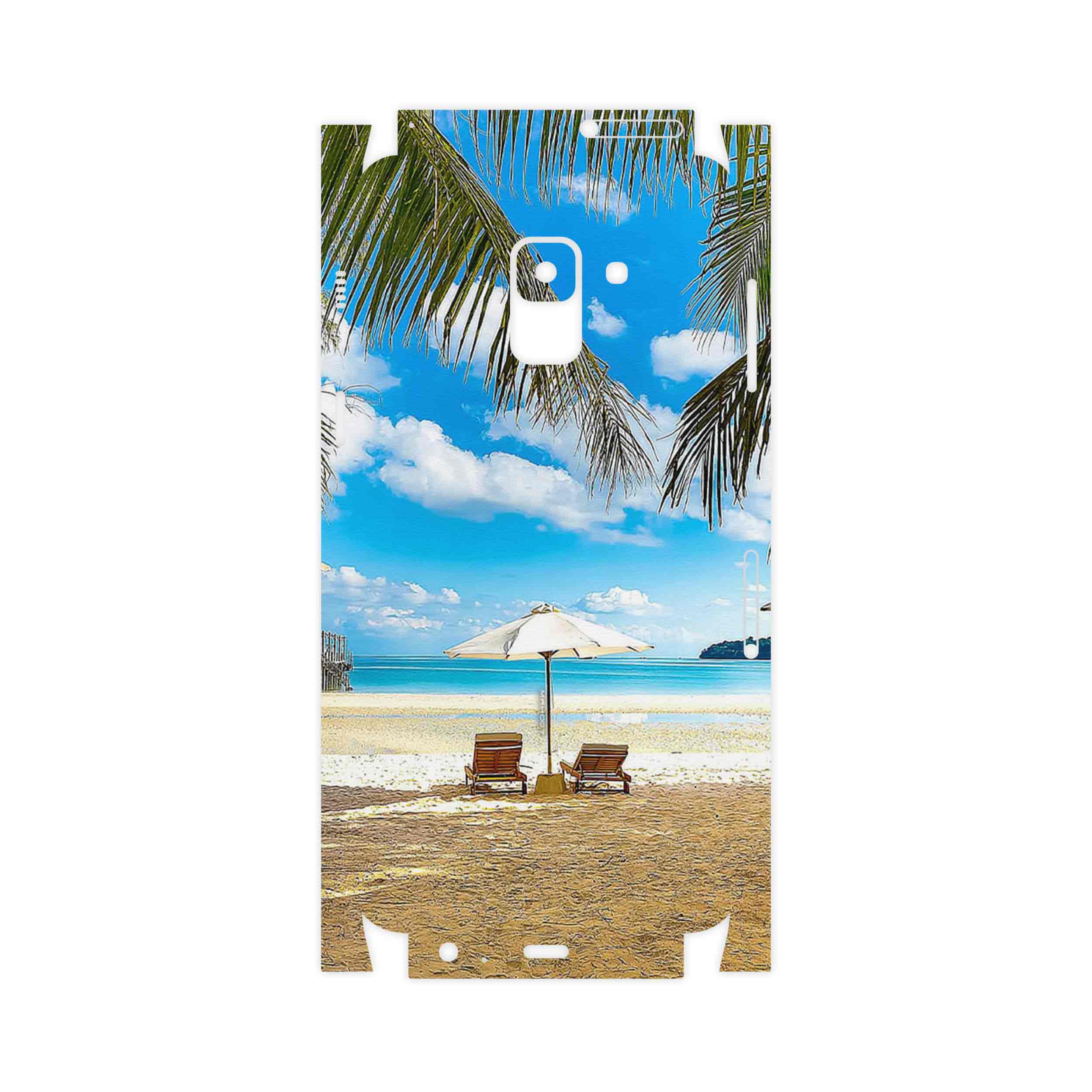 برچسب پوششی ماهوت مدل Beach-FullSkin مناسب برای گوشی موبایل سامسونگ Galaxy A8 2018
