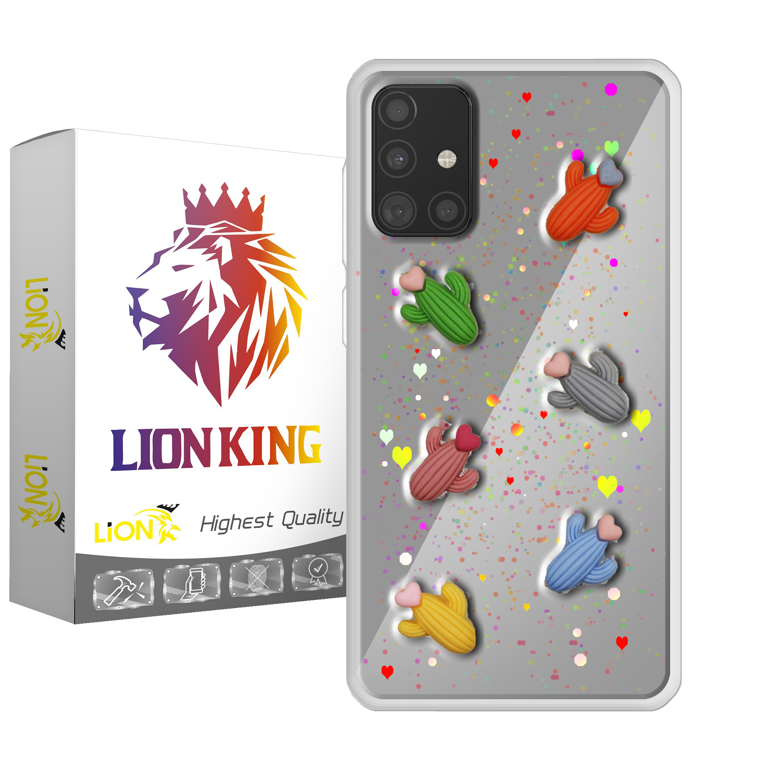 کاور لاین کینگ مدل kaktoosghalbdar مناسب برای گوشی موبایل سامسونگ Galaxy A51