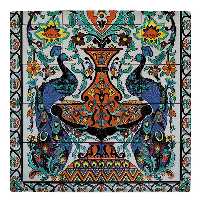  کاشی کارنیلا طرح دو طاووس کد wk275