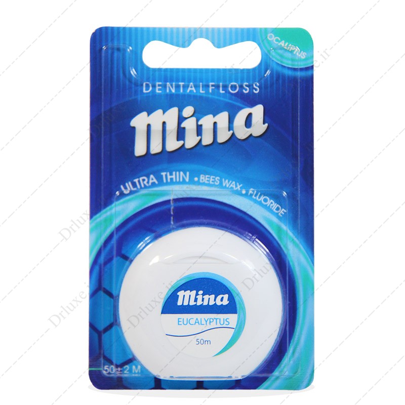 مشخصات، قیمت و خرید نخ دندان فوق نازک مینا با اسانس اکالیپتوس DNR 500 - دکتر لوکس