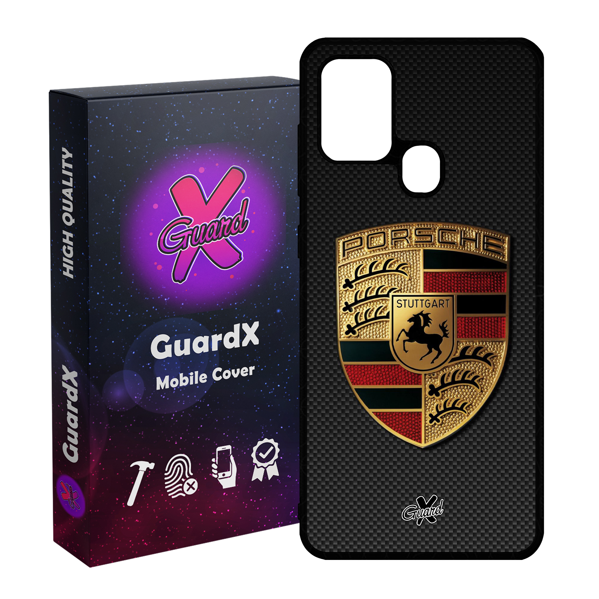 کاور گارد ایکس طرح Porsche مدل Glass10064 مناسب برای گوشی موبایل سامسونگ Galaxy A21s
