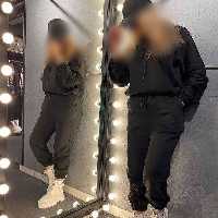 ست کراپ شلوار کلاهدار ژیک