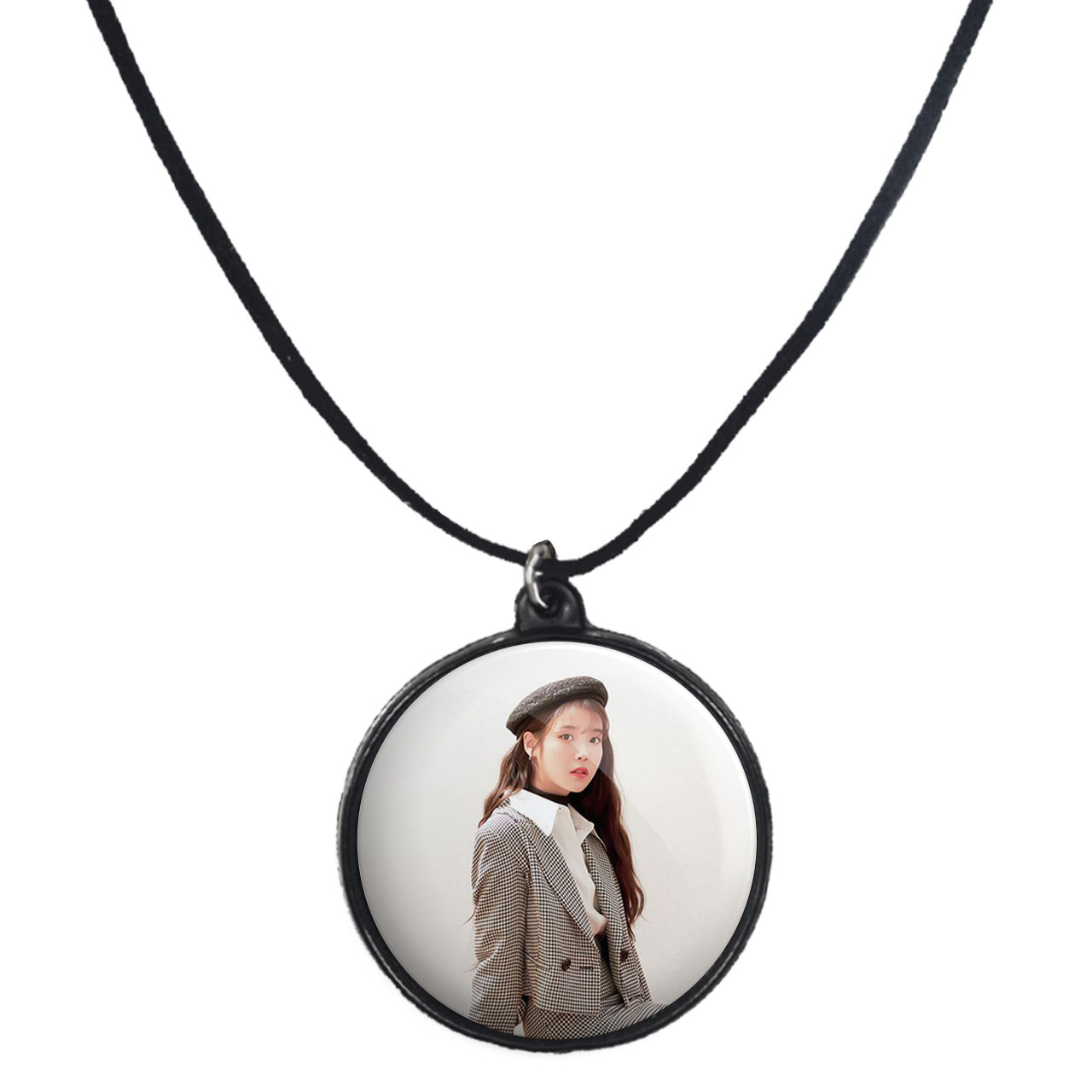 گردنبند پرمانه طرح IU کد pmb.35952 مدل دو طرفه