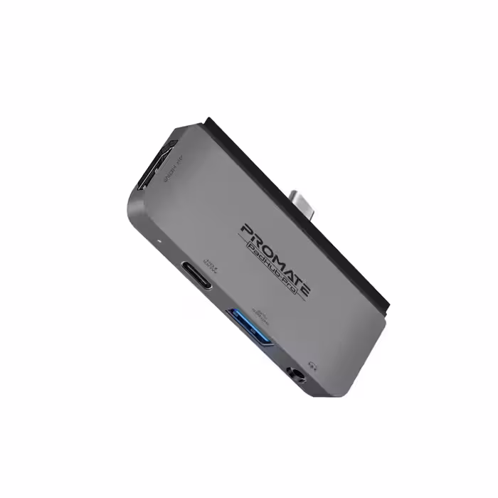 هاب 4 پورت USB-C پرومیت مدل PADHUB-PRO.GREY
