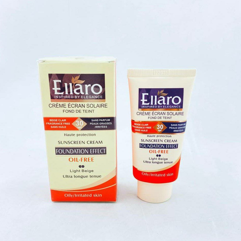 کرم ضد آفتاب فاقد چربی بژ روشن با پوشش کرم پودری spf30