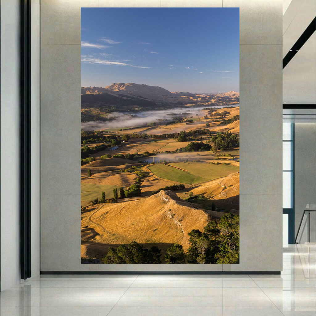 تابلو شاسی طرح طبیعت مدل تپه های سرسبز کد AR7140