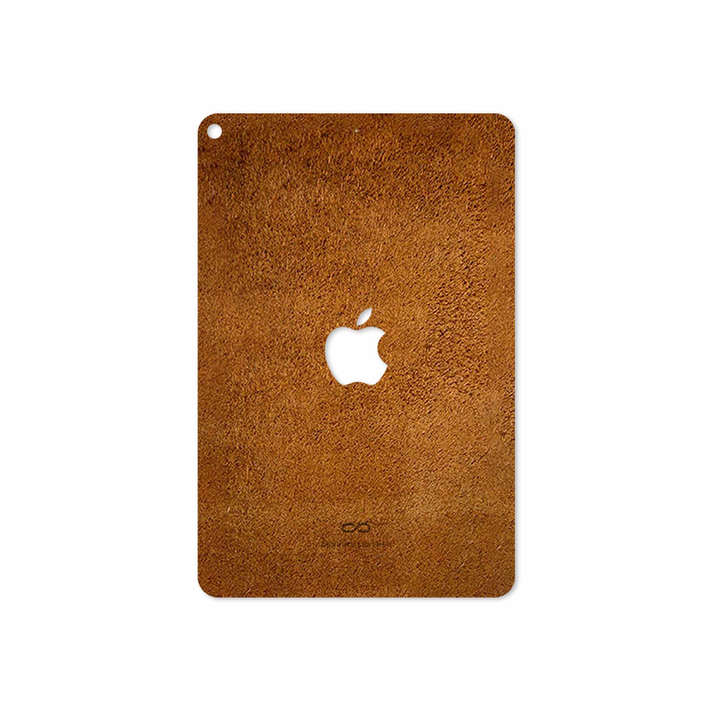 برچسب پوششی ماهوت مدل Brown-Chamois-Leather مناسب برای تبلت اپل iPad mini (GEN 5) 2019 A2133