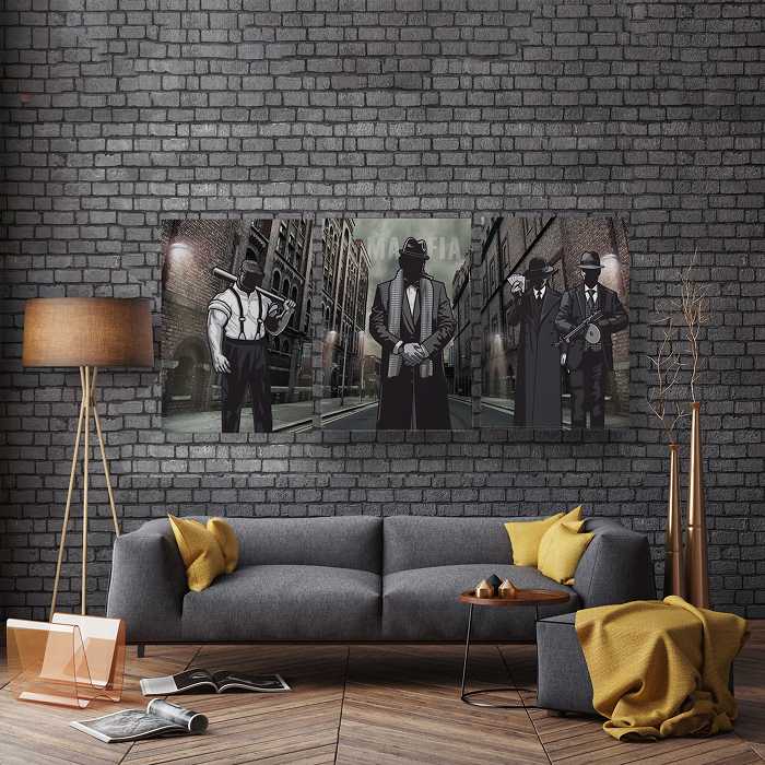 تابلو شاسی طرح اتاق مافیا TA-1027