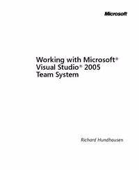 خرید و دانلود نسخه کامل کتاب Working with Microsoft Visual Studio 2005 Team System