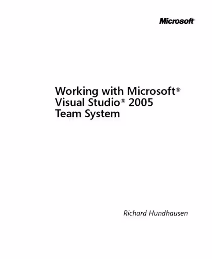 خرید و دانلود نسخه کامل کتاب Working with Microsoft Visual Studio 2005 Team System