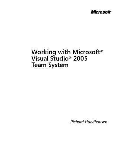 خرید و دانلود نسخه کامل کتاب Working with Microsoft Visual Studio 2005 Team System