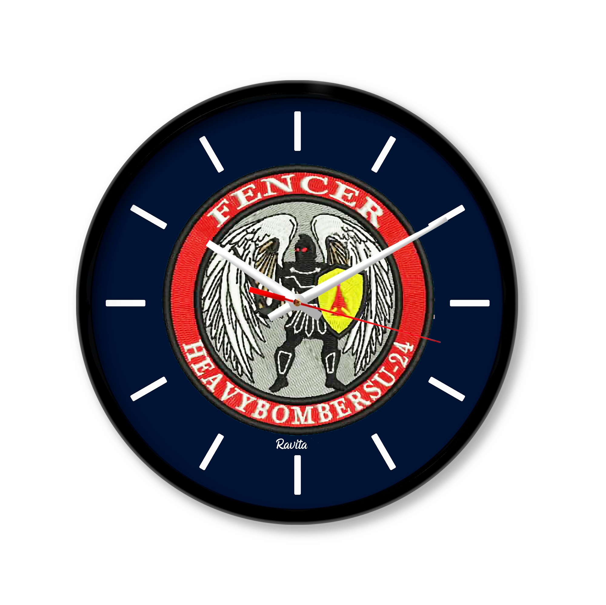 ساعت رومیزی راویتا مدل  نیرو هوایی  3337 در رنگ های مشکی و سفید