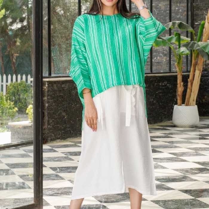 تونیک و شلوار لینن نچرال