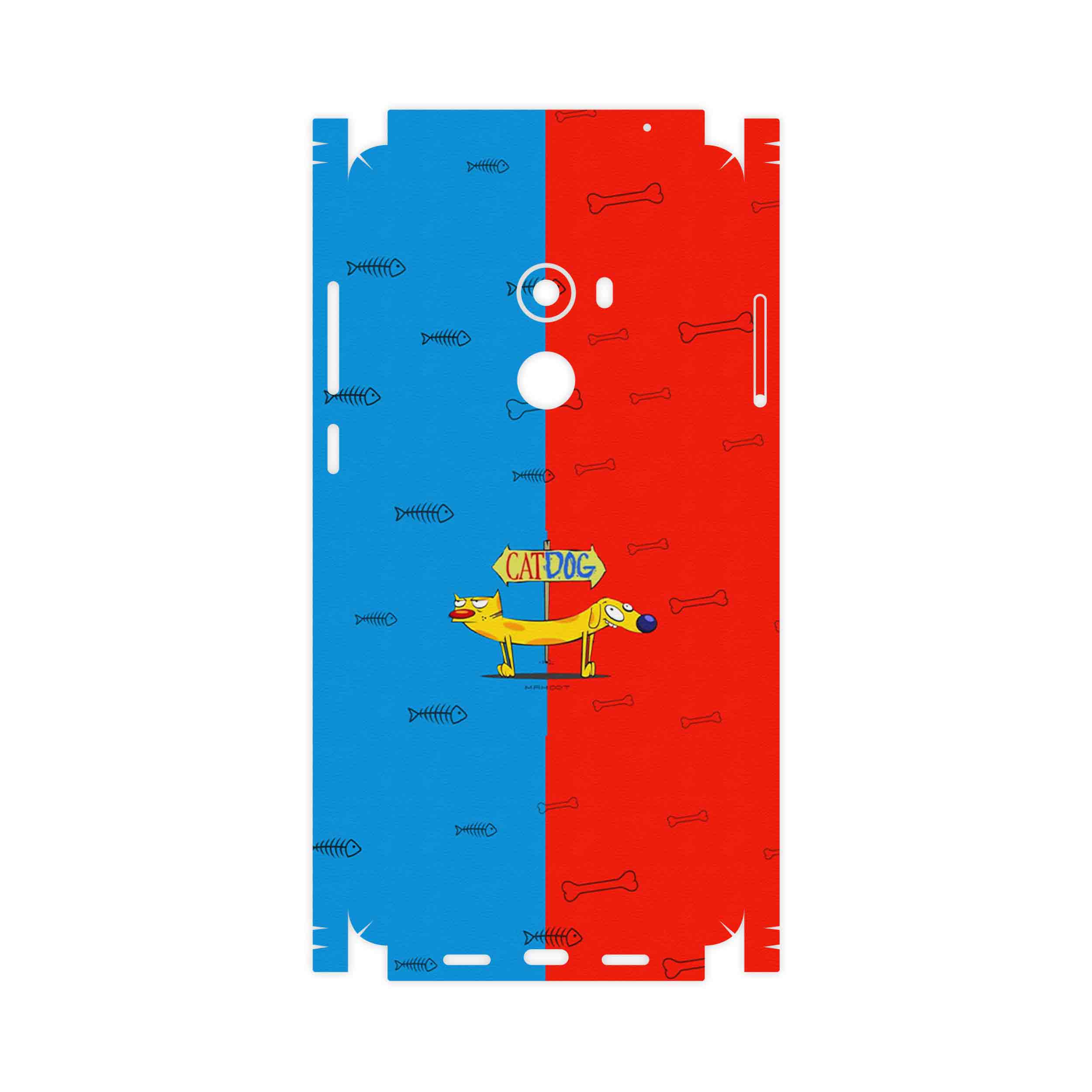 برچسب پوششی ماهوت مدل CatDog-FullSkin مناسب برای گوشی موبایل شیائومی Mi Mix 2