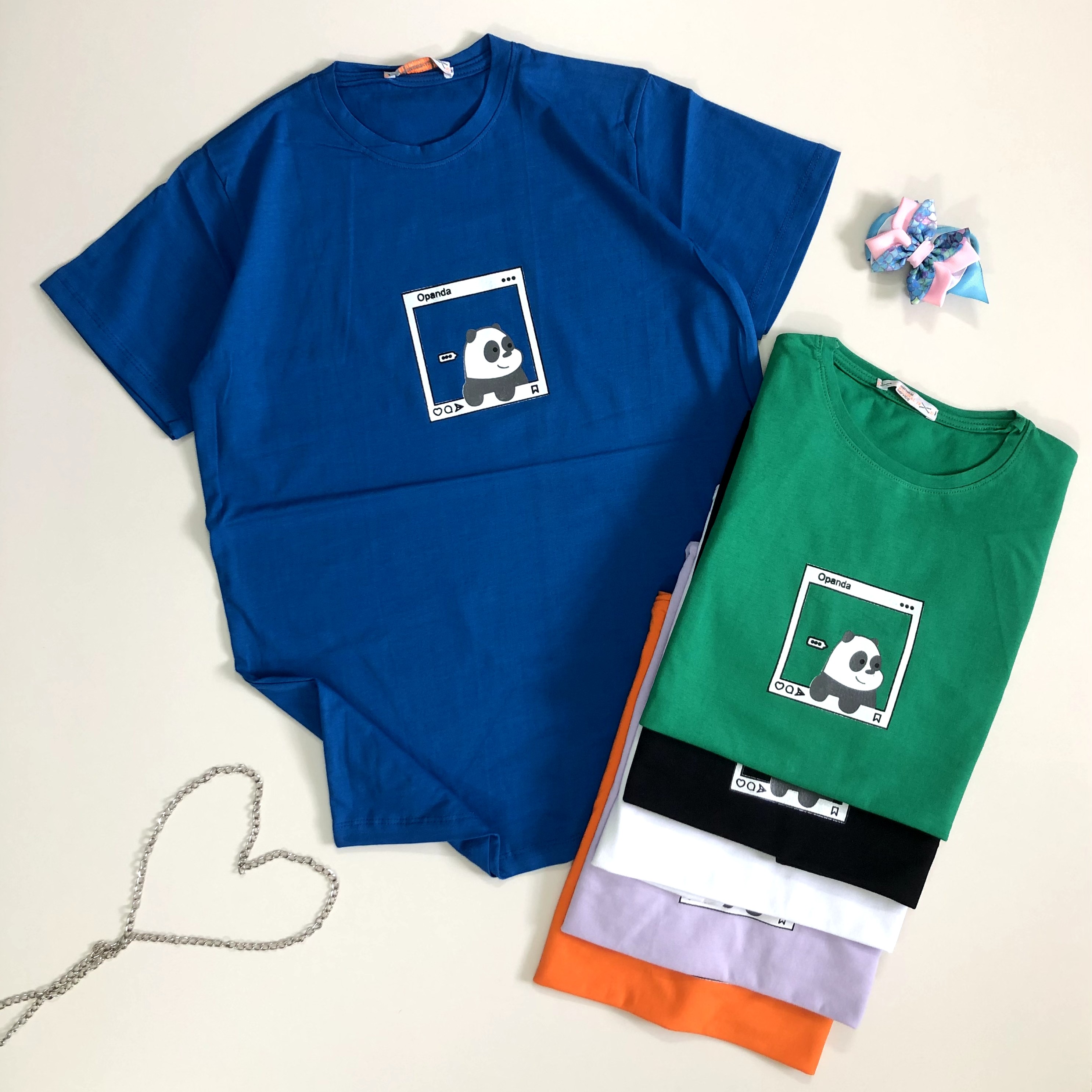 تیشرت  پاندای اینستاگرامی  دارای 6 رنگ بندی جذاب