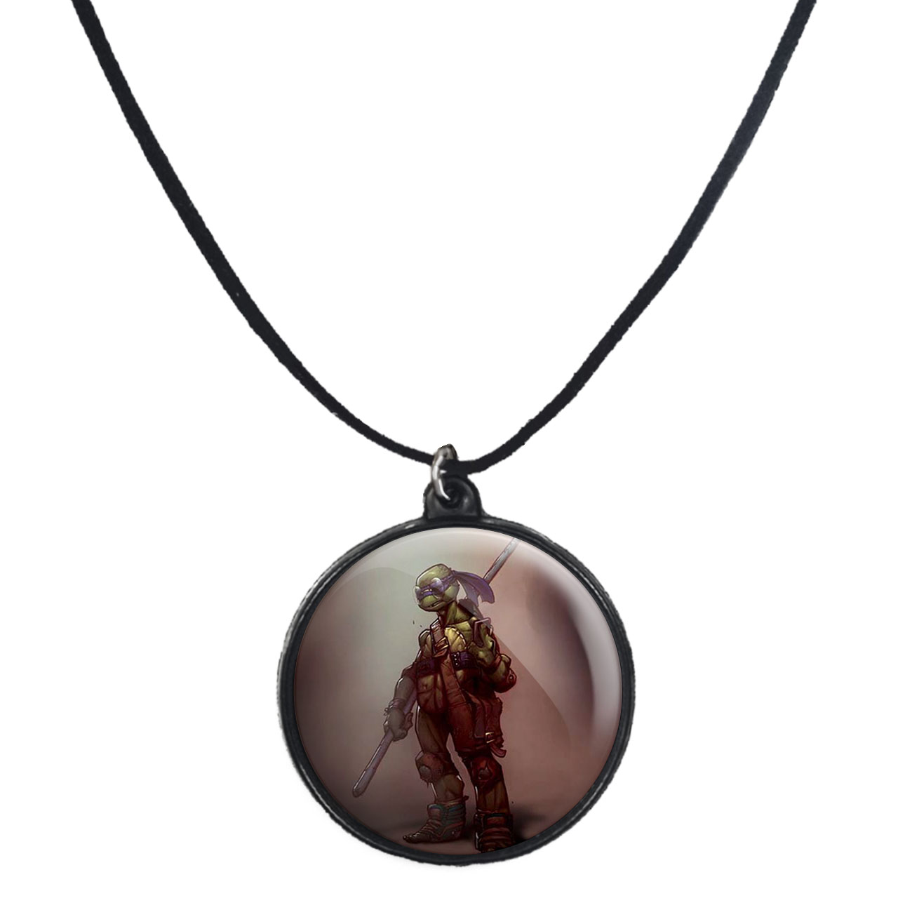 گردنبند پرمانه طرح لاکپشت‌های نینجا کد pmb.9961 مدل دو طرفه