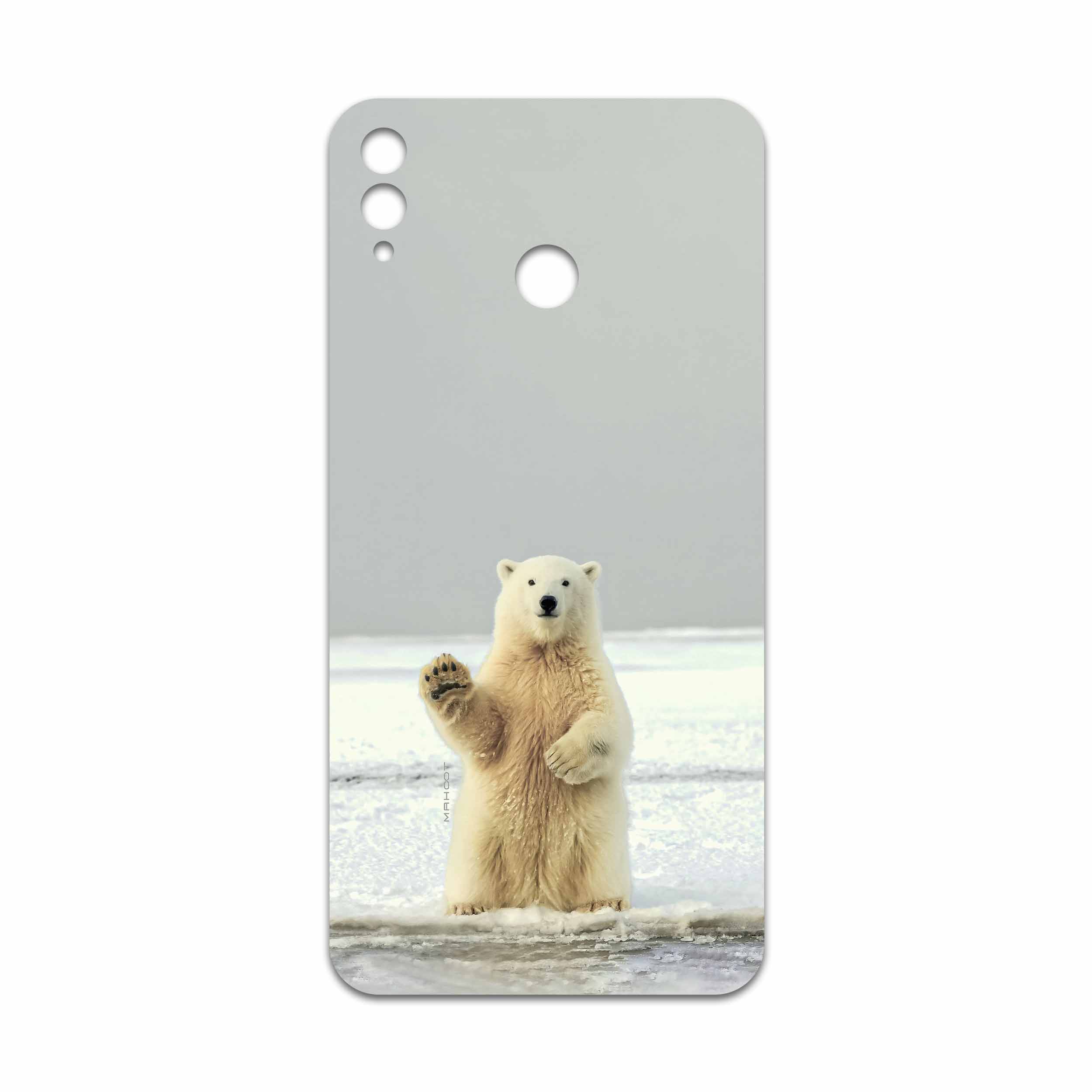برچسب پوششی ماهوت مدل Polar bear مناسب برای گوشی موبایل آنر 8X Max