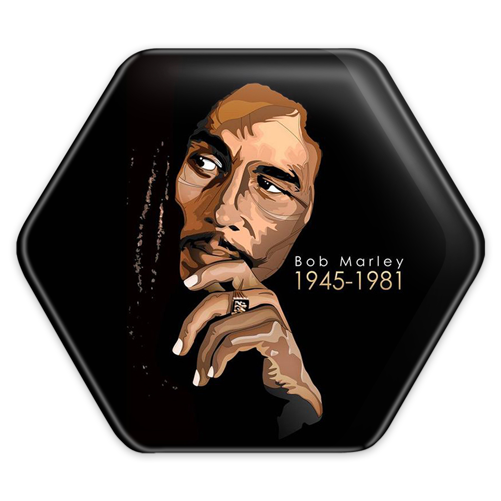 پیکسل خندالو طرح باب مارلی مدل شش ضلعی کد 3272