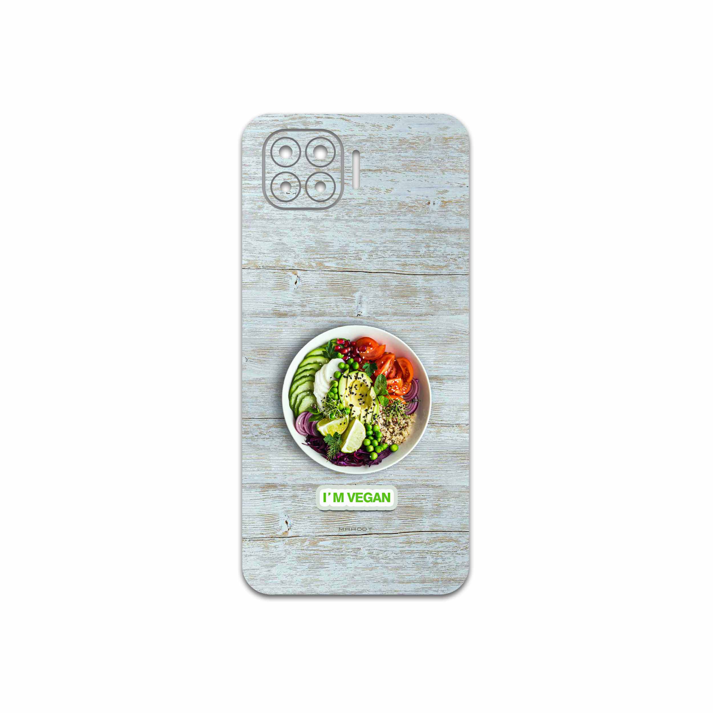 برچسب پوششی ماهوت مدل I m-vegan-FullSkin مناسب برای گوشی موبایل اپو A93