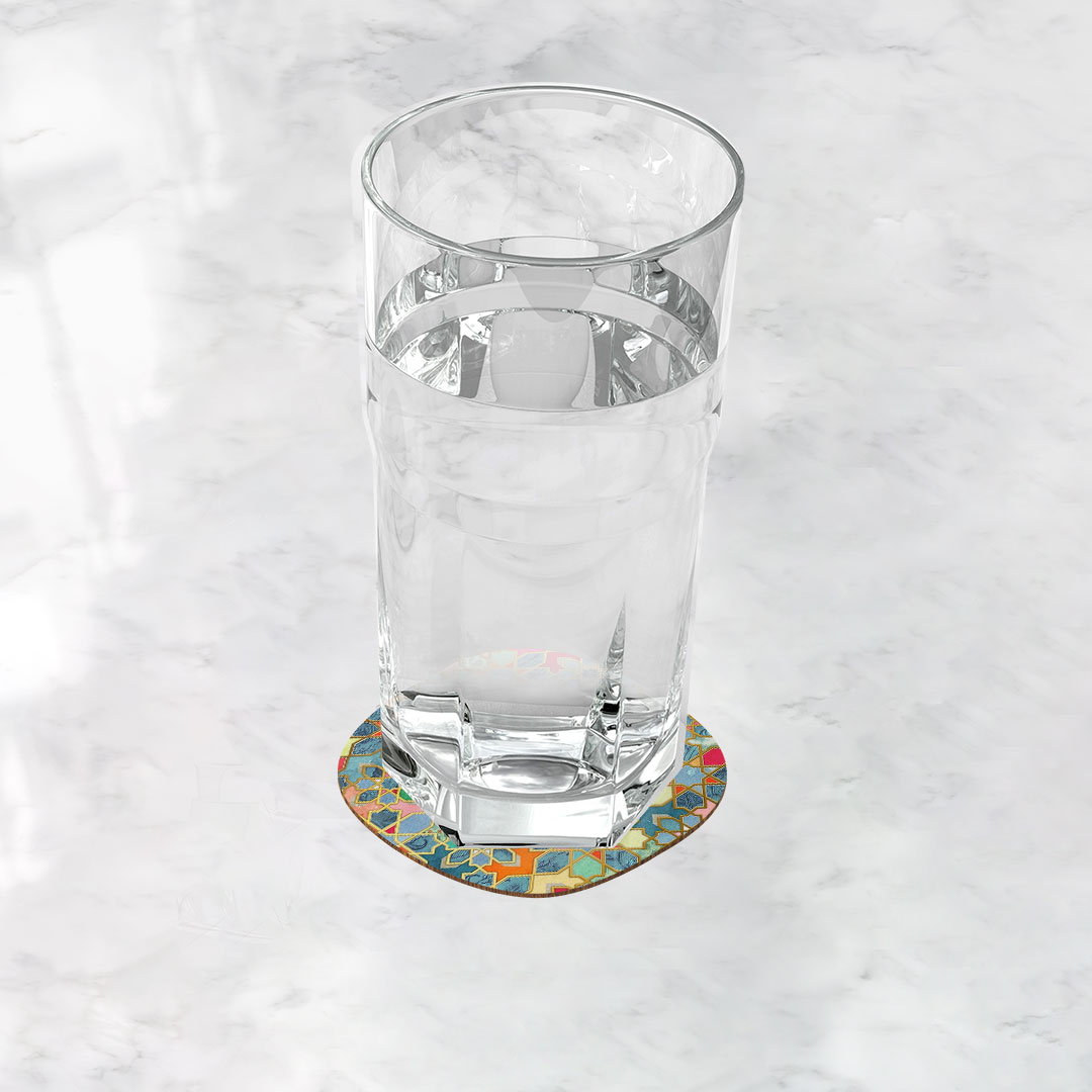 زیر لیوانی ترمه طراحان ایده مدل رقص رنگ کد cfp1289