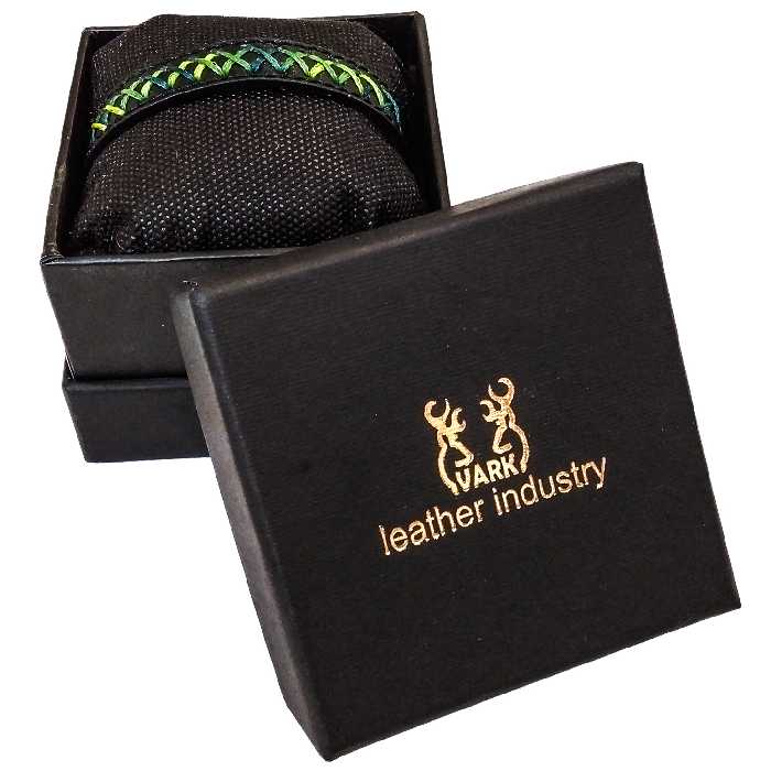 دستبند چرم وارک مدل آلما کد rb94