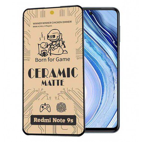 گلس محافظ صفحه نمایش سرامیکی مات شیائومی Redmi Note 9s