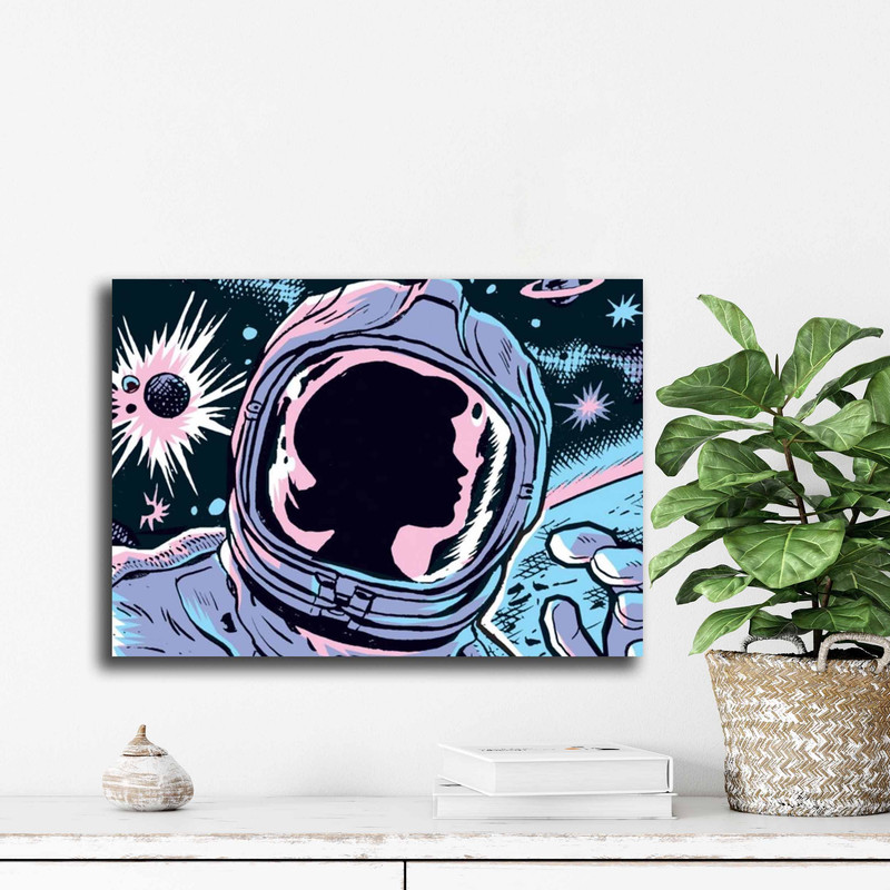 تابلو شاسی دنیای قاب مدل فضا نورد | دنیای قاب