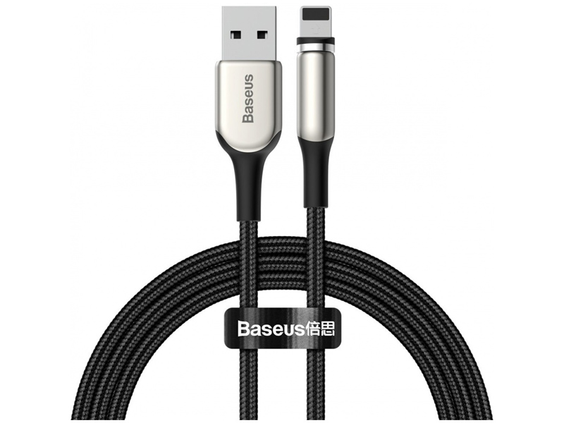 کابل لایتنینگ مگنتی 2 متری با توان 15 آمپر بیسوس Baseus Zinc Magnetic Cable Lightning 15A Charging CAMXC-I01