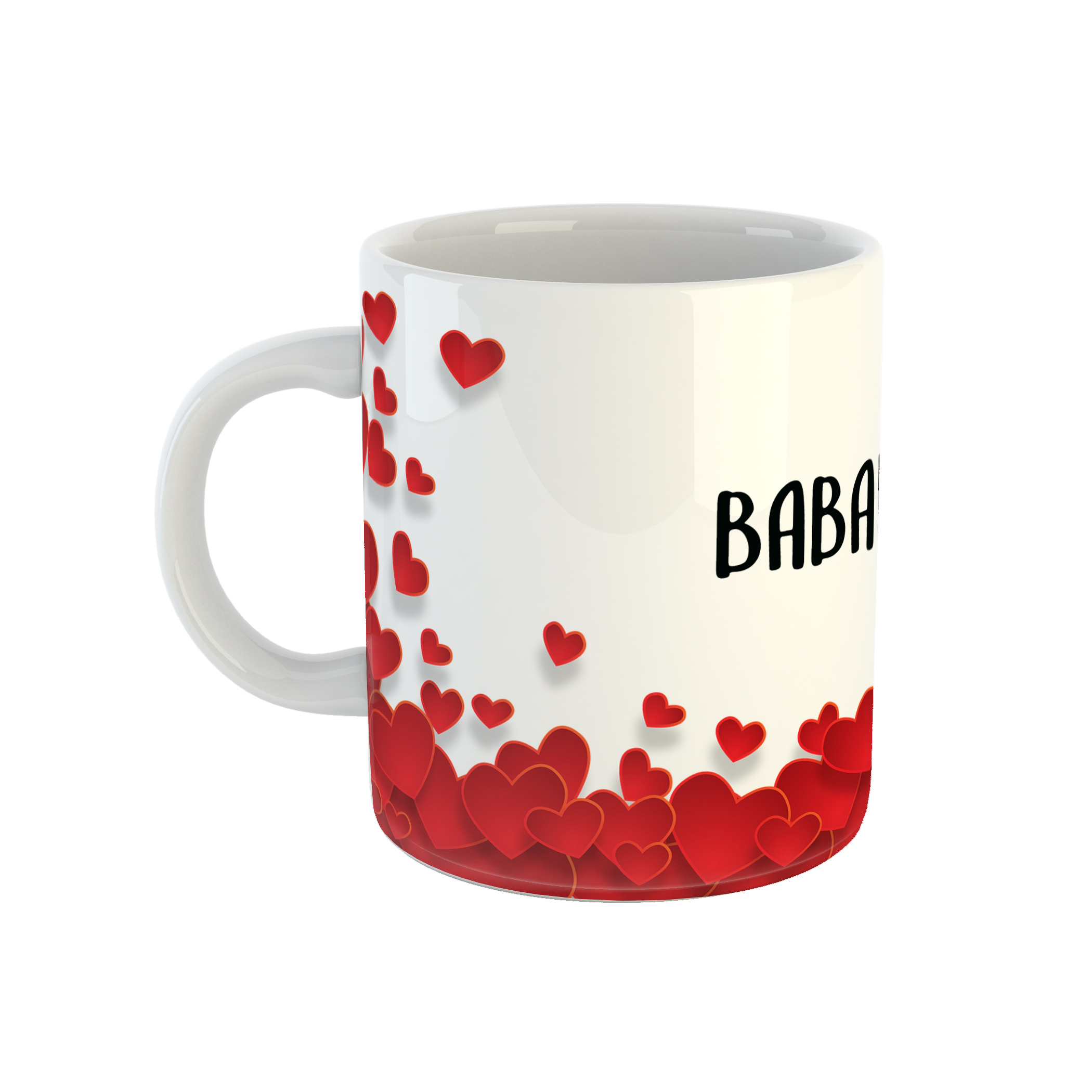 ماگ طرح قلب مدل بابک