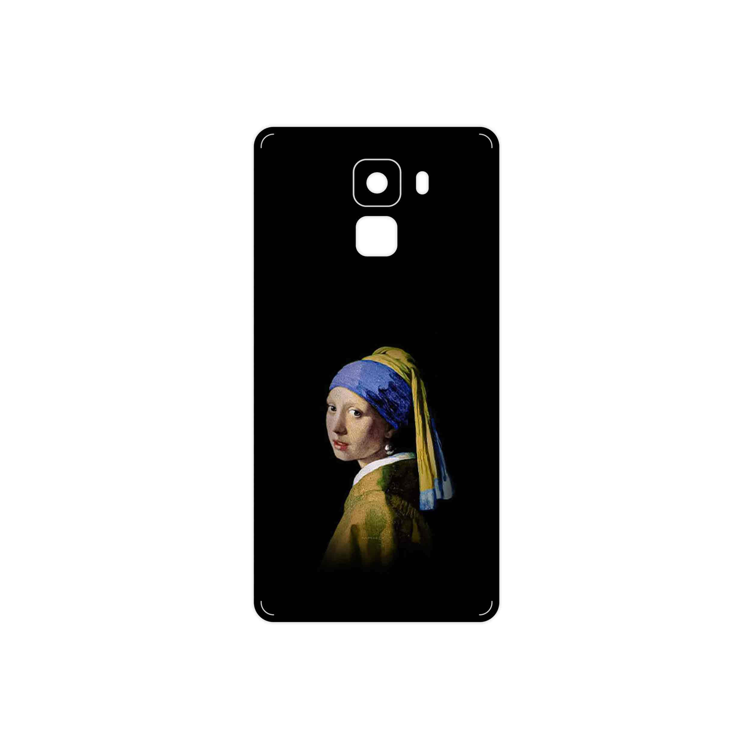 برچسب پوششی ماهوت مدل Girl with a Pearl Earring of Vermeer مناسب برای گوشی موبایل آنر 7