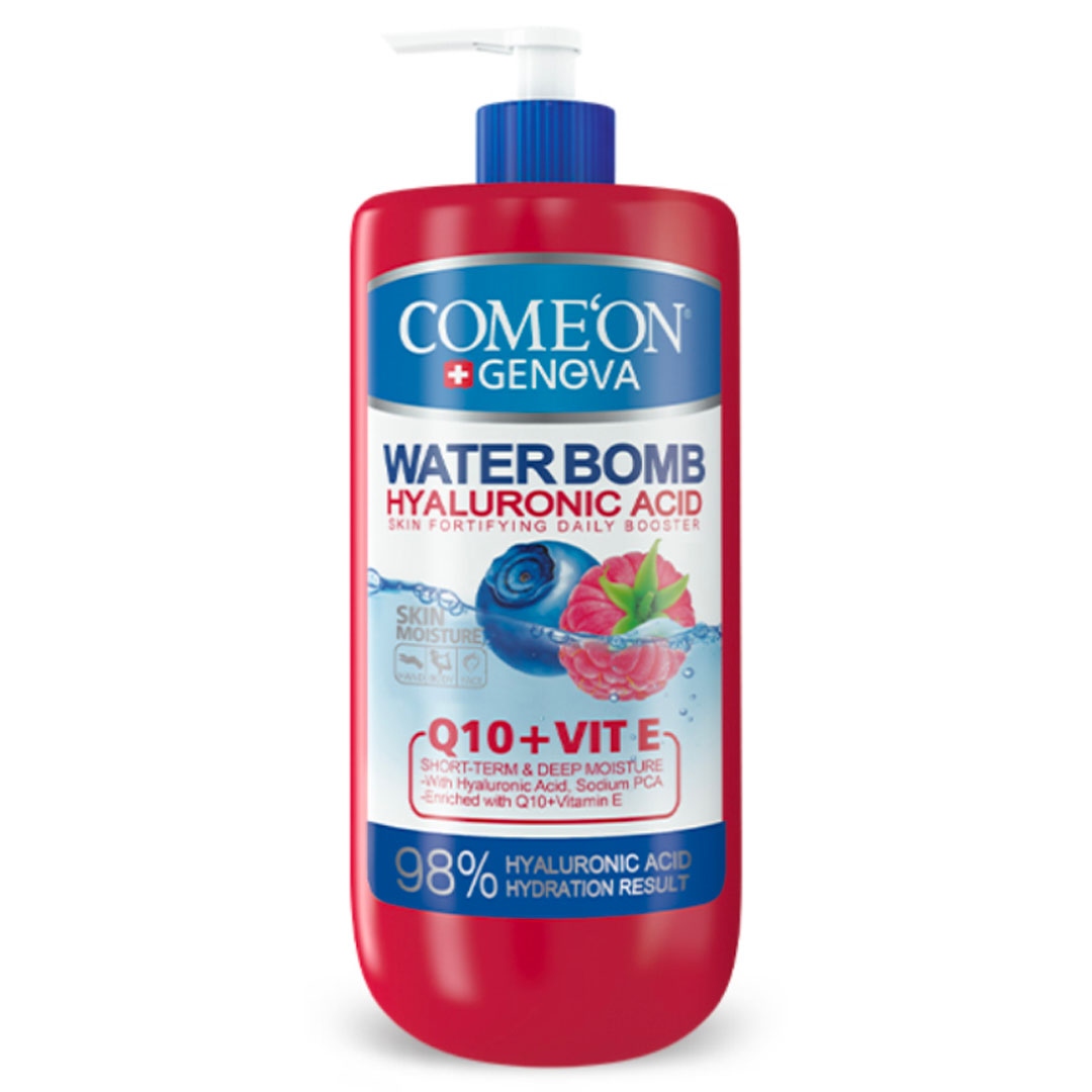 ژل کرم آبرسان قوی کامان حاوی ویتامین E و Q10 حجم 500 میل