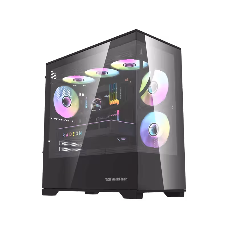 کیس کامپیوتر دارک فلش مدل DK415P M-ATX BLACK