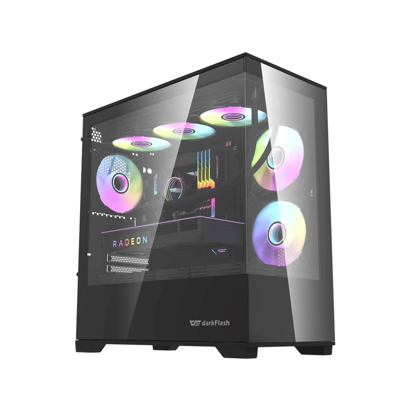 کیس کامپیوتر دارک فلش مدل DK415P M-ATX BLACK