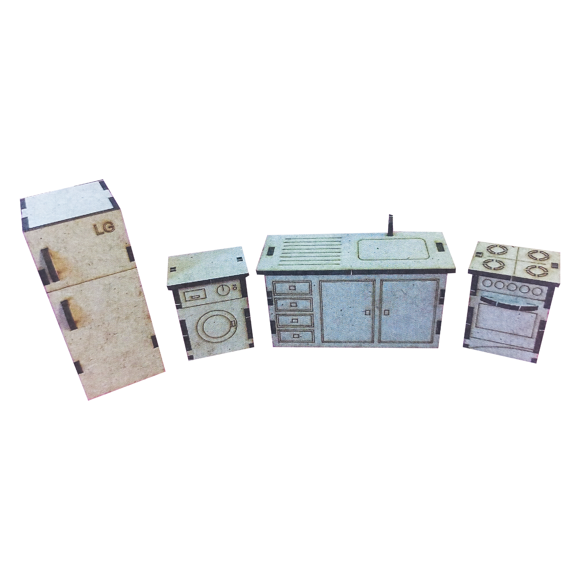 ساختنی مدل آشپزخانه مجموعه 4 عددی