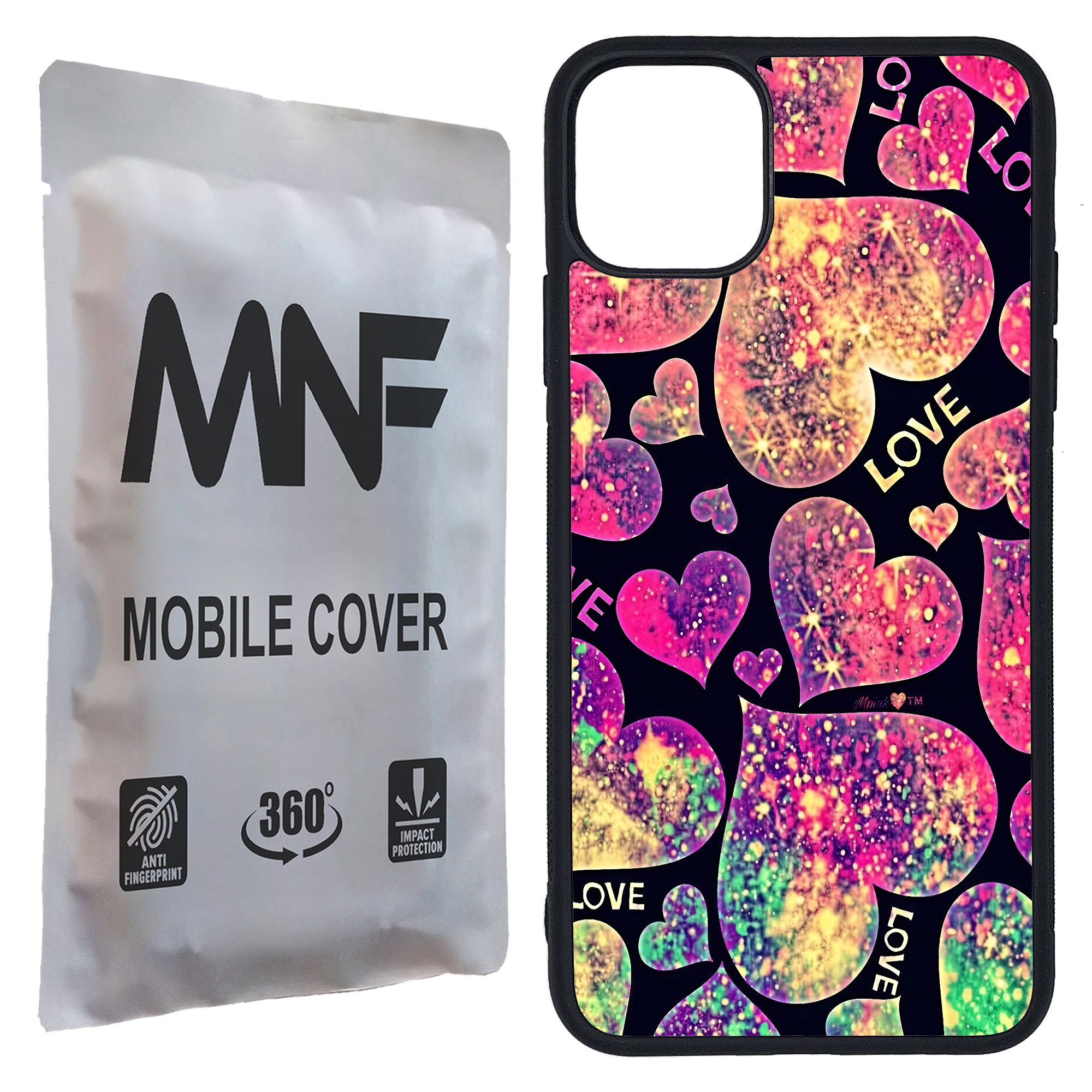 کاور ام ان اف طرح قلبی LOVE کد P-011 مناسب برای گوشی موبایل اپل iPhone 11 Pro Max