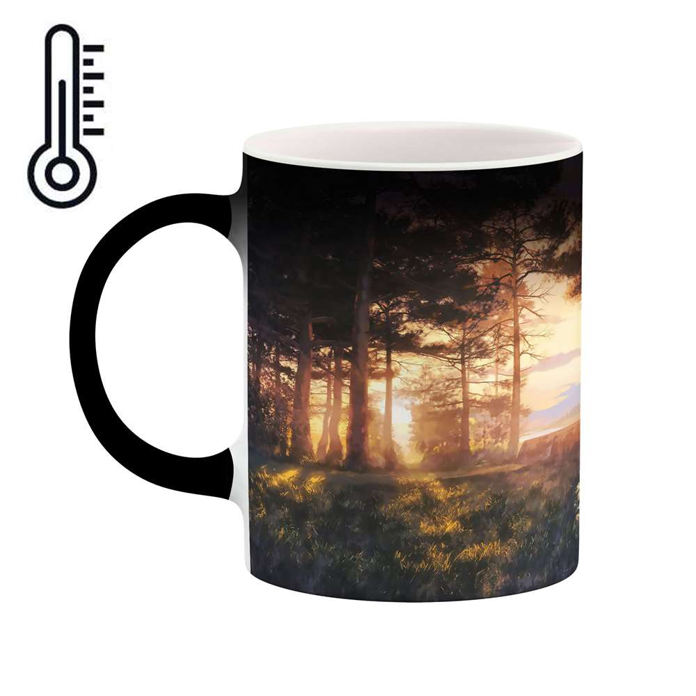 ماگ حرارتی طرح منظره انیمه مدل mgph10037