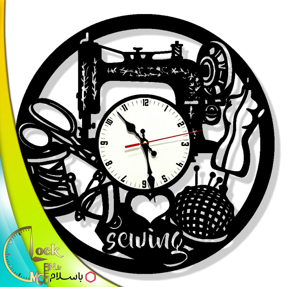 ساعت دیواری طرح خیاطی کد 876 (پس کرایه)