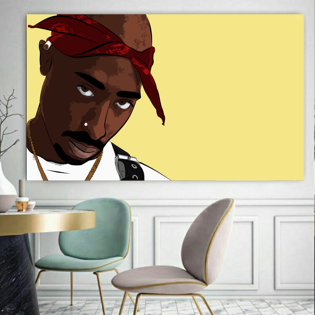 تابلو بوم طرح توپاک شکور مدل SDB1809