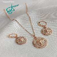 خرید نیم ست زنانه ورساچ YSX استیل نگین دار رنگ ثابت ضد حساسیت کیفیت عالی کد 1715227 - ردگل