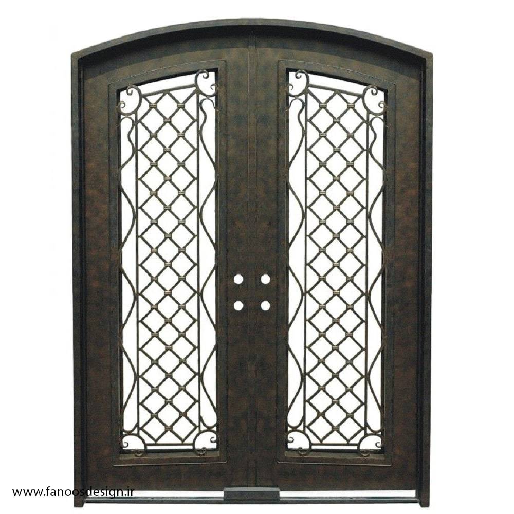 درب هال لابی فلزی دو لنگه کد 2176