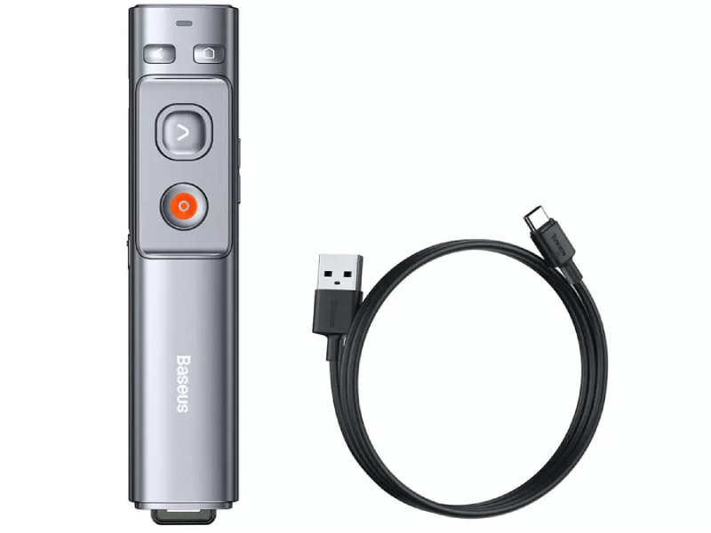 پوینتر و پرزنتر شارژی بیسوس مدل Orange Dot PPT Wireless Presenter (Charging) WKCD010013