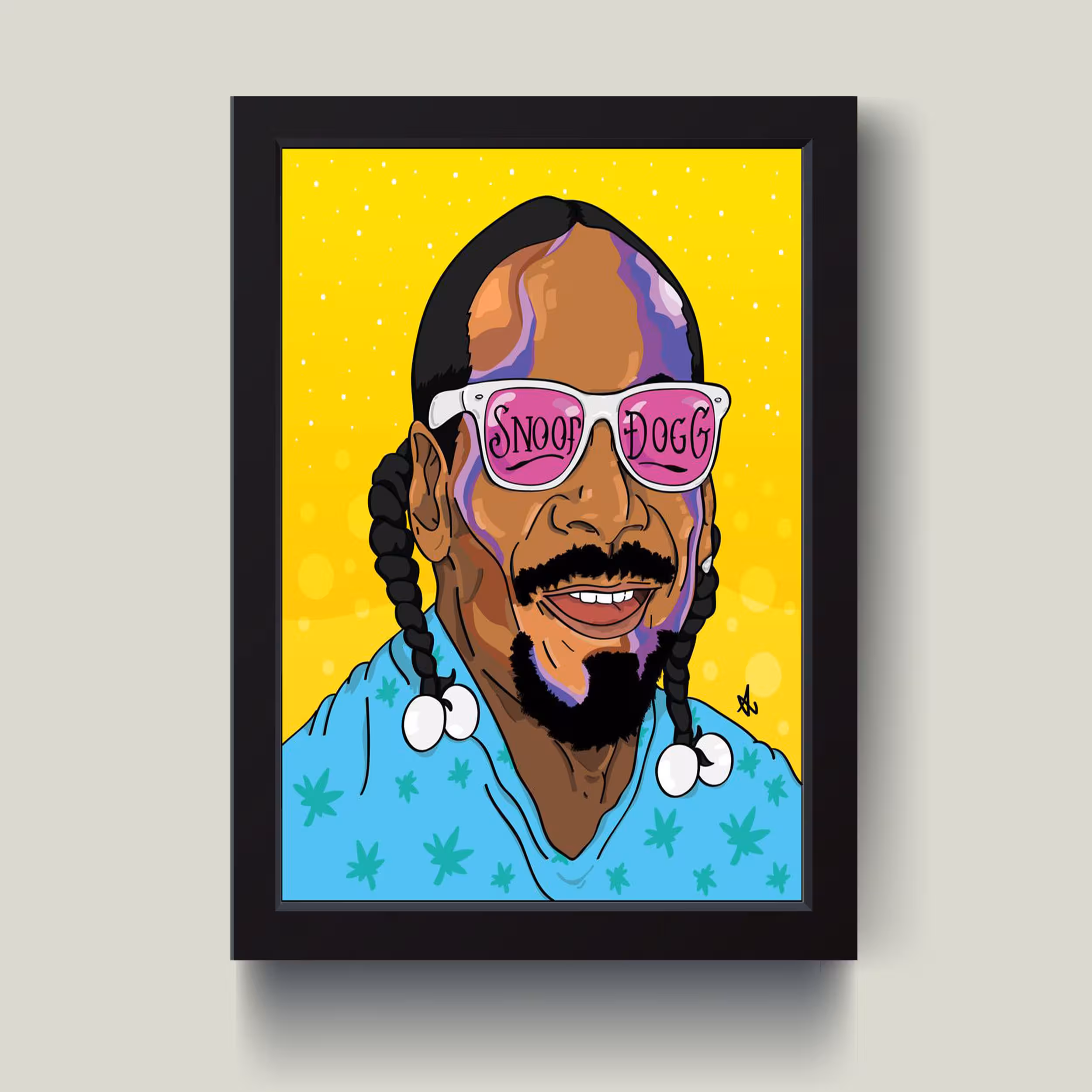 تابلو مدل Snop dogg اسنوپ داگ کد S1305-b