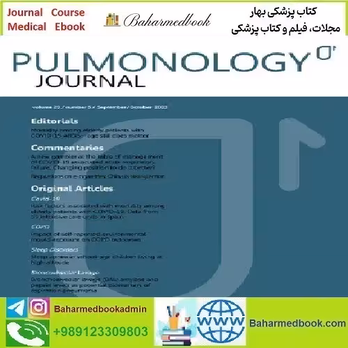 Pulmonology Volume 29 Issue 1 to 6 2023 TRUE PDF price 10€ - کتاب پزشکی بهار