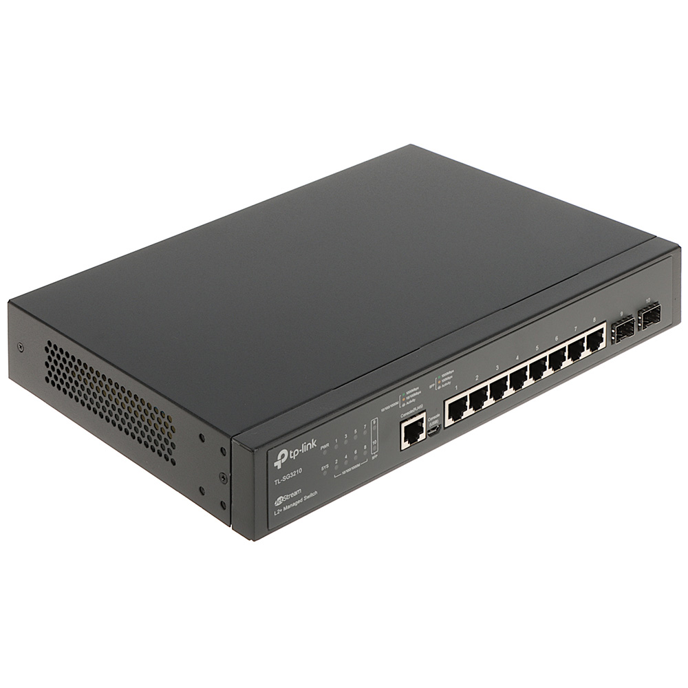 سوییچ مدیریتی 8 پورت تی پی-لینک مدل (T2500G-10TS (TL-SG3210