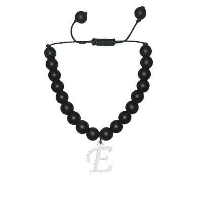 دستبند هایکا حرف لاتین E مدل ha1-11