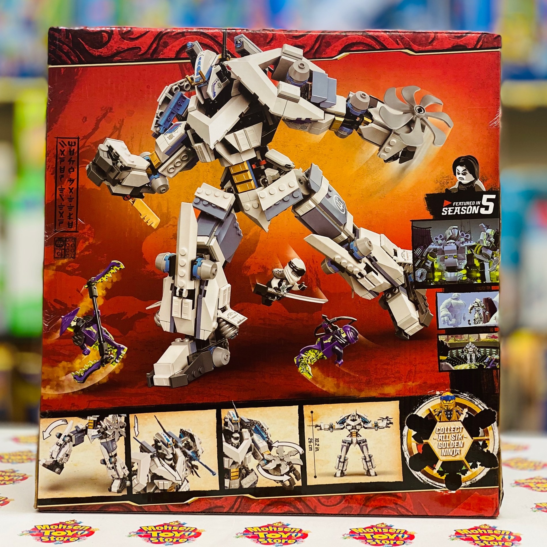 لگو تایتان نینجاگو یک ربات بزرگ و سه مینی فیگور